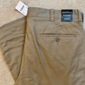 🆕 NWT JCrew Merchantile Men’s Flat Front Chino’s 34x30 Tan Straight Pants